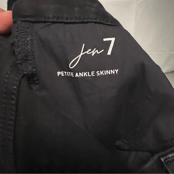 Jen7 7 for all Mankind petite ankle skinny black jeans size 12 women - Picture 9 of 16